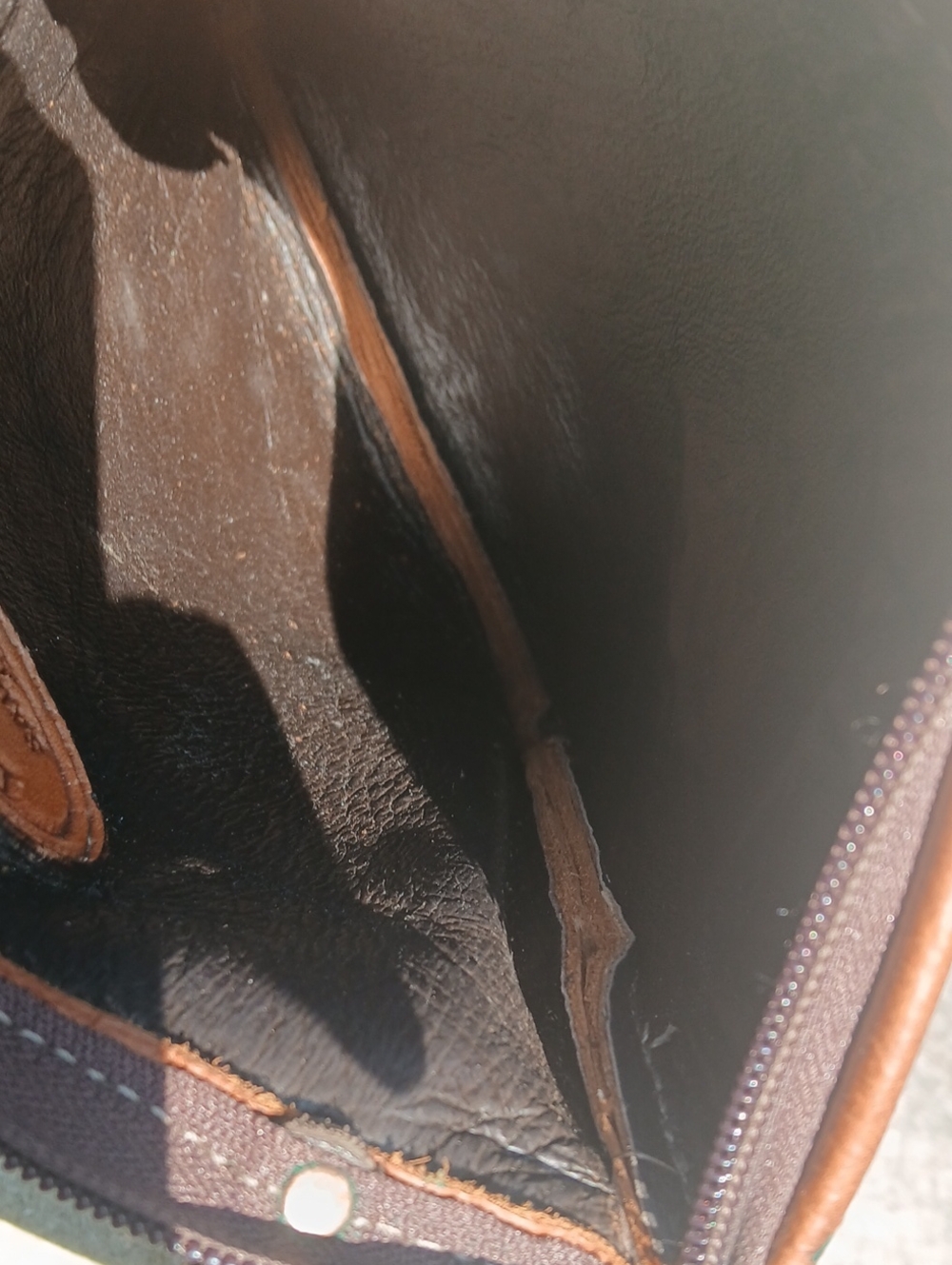 Double J Saddlery the PP41 Vintage Cognac Ostrich Pouch Purse - Picture 12 of 16